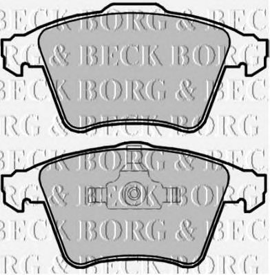 BORG & BECK bbp2108 -  Комплект тормозных колодок, дисковый тормоз